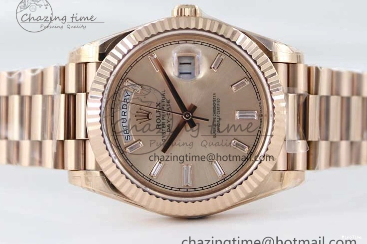 MiroTime 1230 AllSeason Day Date 40mm RG 904L Steel TWF 1:1 Best Edition RG Crystal Dial on RG Bracelet A 2350